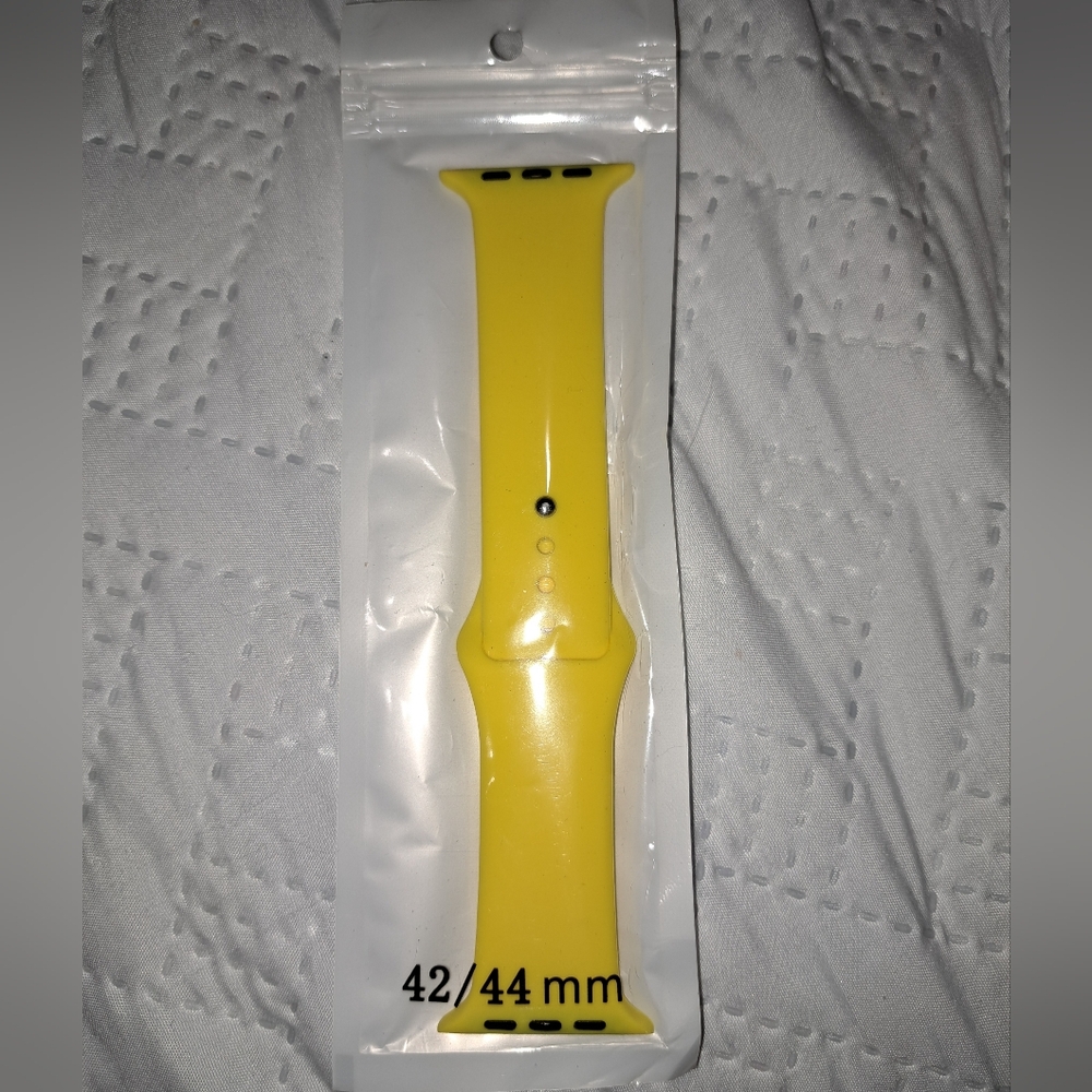 Yellow Silicone Smartwatch Band